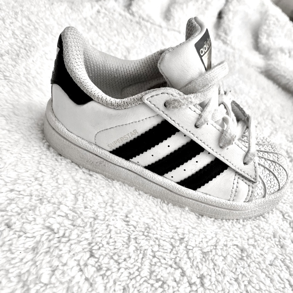 Adidas Black and White Shell Top Shoes